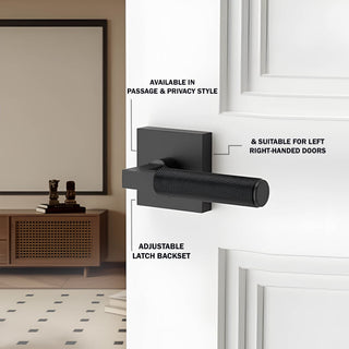 Zynella Door Handle Modern  Art Deco Inspired Illumination