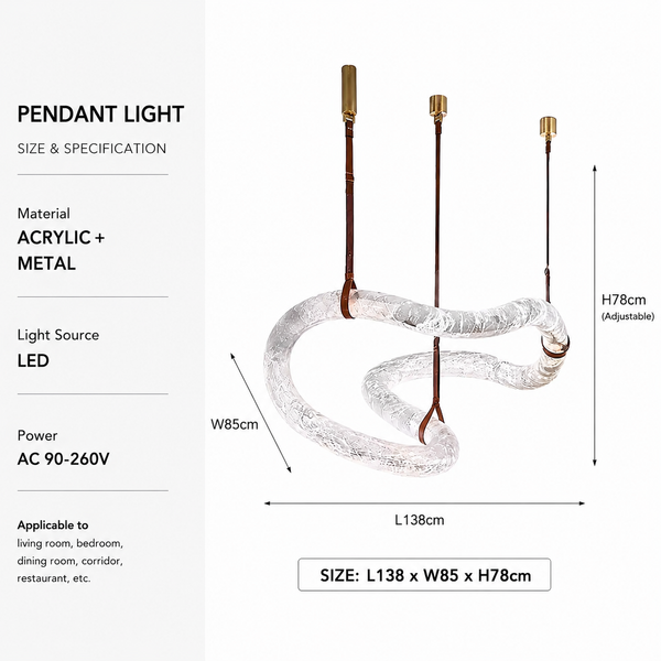 Zynella Alabaster Marble Pendant Chandelier