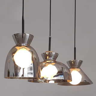 Nimbus Glass Pendant Light Modern  Luxury Gold Frame Light Fitting