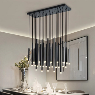 Zenova Chandelier Refined Modern  Sleek Linear Suspension Light