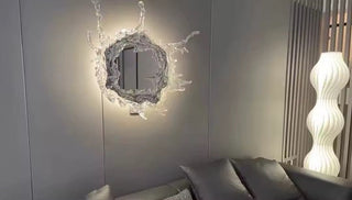 Water Splash LED Mirror Refined Modern  Sleek Linear Suspension Light