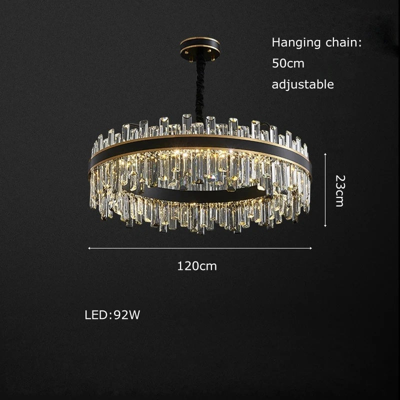 Zynella Luxury American Crystal Pendant Light