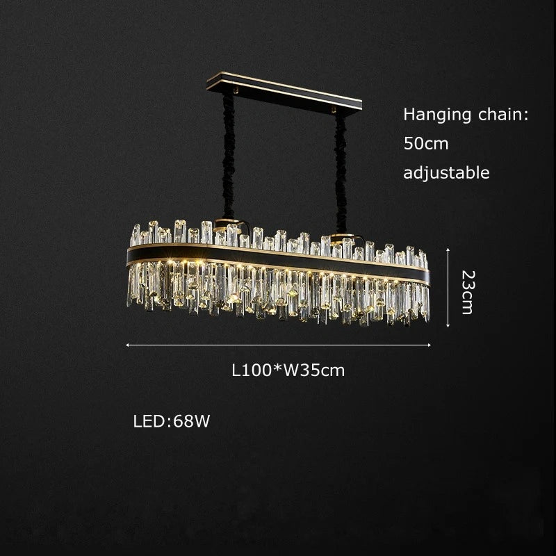 Zynella Luxury American Crystal Pendant Light