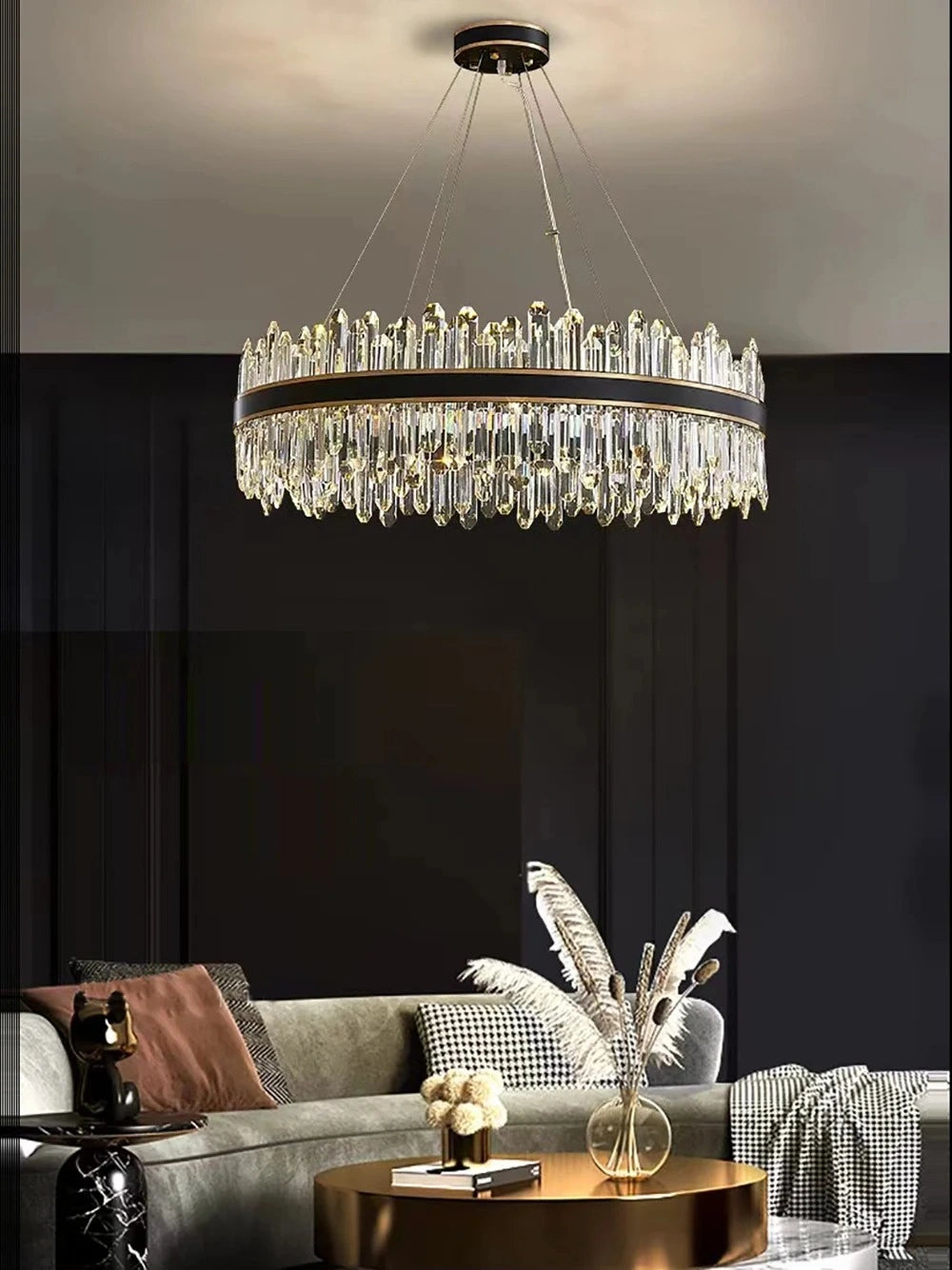 Zynella Luxury American Crystal Pendant Light