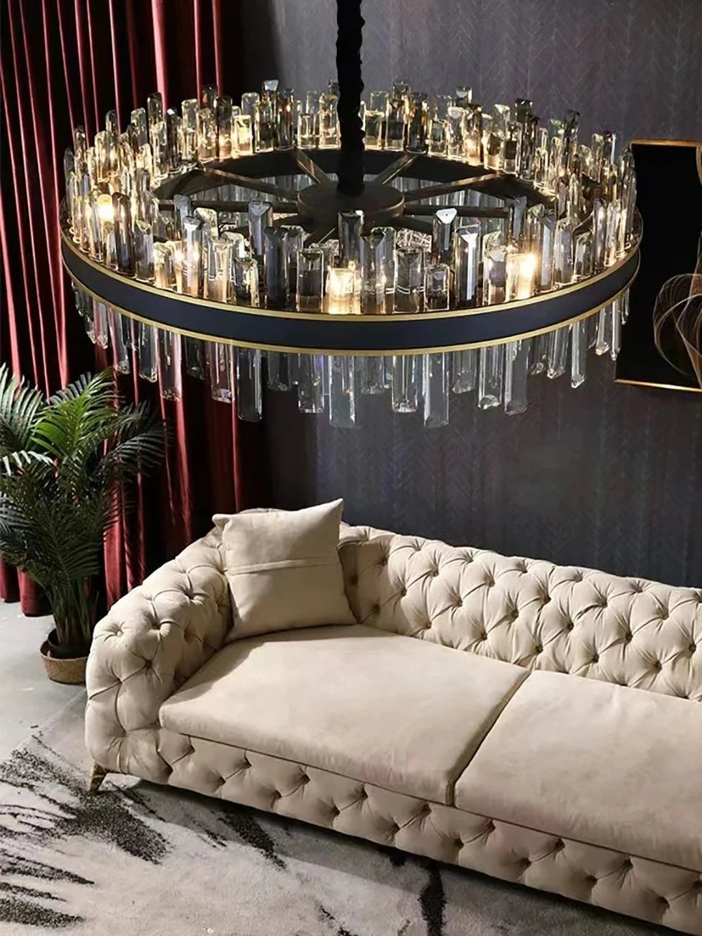 Zynella Luxury American Crystal Pendant Light