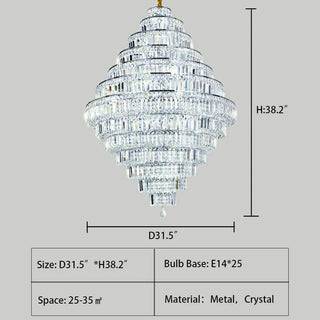 Hilton Chandelier Modern Geometric Design Lamp