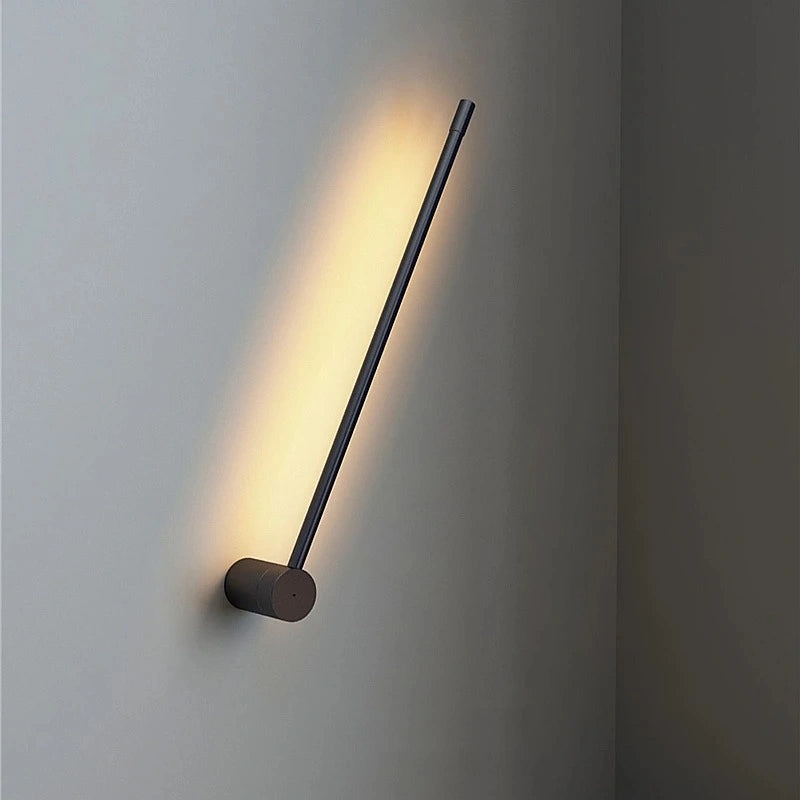 Yohan Pole Wall Lamp – Modern Vintage Brass Tube Light