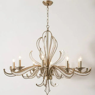 Opulent Bloom Crystal Chandelier Luxurious Modern  Minimalist Round Flush Mount
