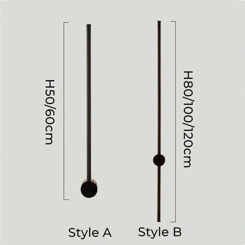 Yohan Pole Wall Lamp – Modern Vintage Brass Tube Light