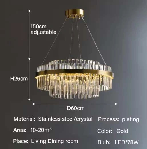 Orion Modern Crystal Chandelier