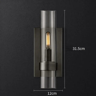 Obsidian Flame Sconce Decorative Modern  Scandinavian Wooden Accent Light