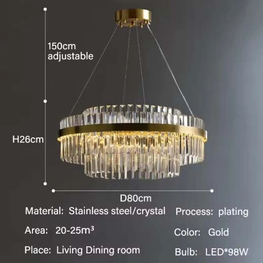 Orion Modern Crystal Chandelier