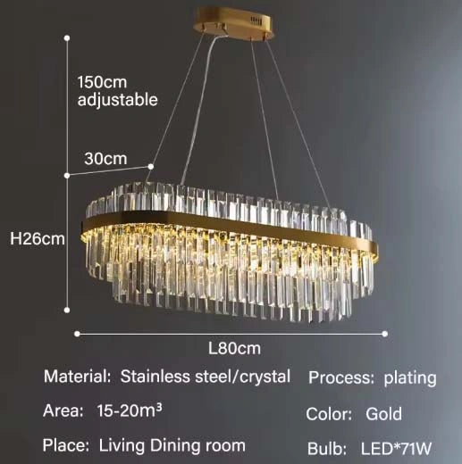 Orion Modern Crystal Chandelier