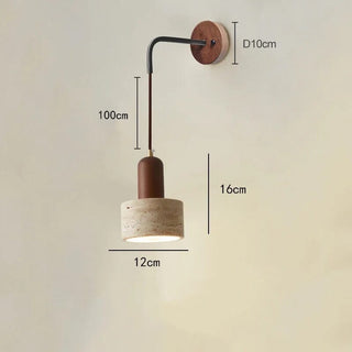 Tia Travertine Wall Lamp Modern  Luxury Marble Base Table Lamp