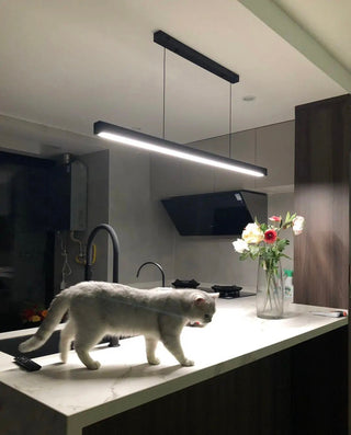The Minimal Bar Lamp Refined Modern  Sleek Linear Suspension Light