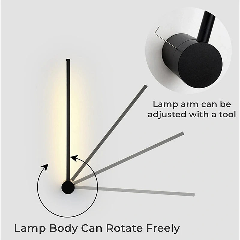 Yohan Pole Wall Lamp – Modern Vintage Brass Tube Light