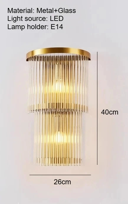 Saphira Cascade Glow Wall Lamp