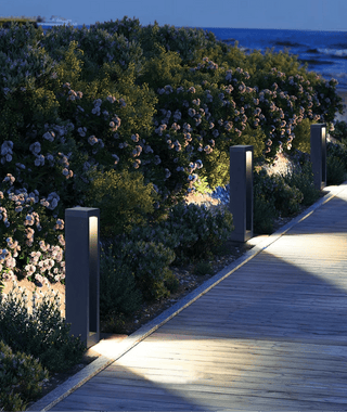 Jackson LED Outdoor Lawn Lamp Modern  Ultra Slim LED Panel Lighting