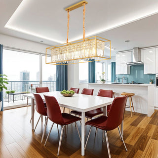 Molly Rectangle Chandelier Modern  Classic Drum Shade Ceiling Light