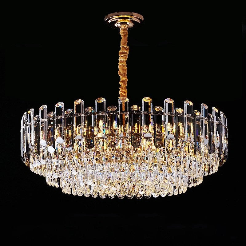 Zynella Modern Luxury Crystal Pendant Light for Living Room & Villa Hall