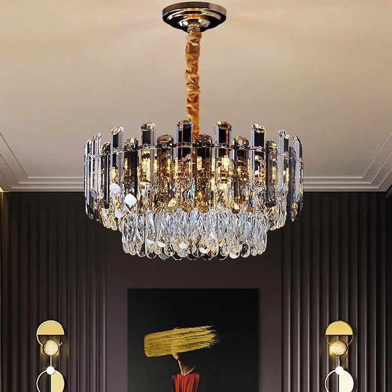 Zynella Modern Luxury Crystal Pendant Light for Living Room & Villa Hall