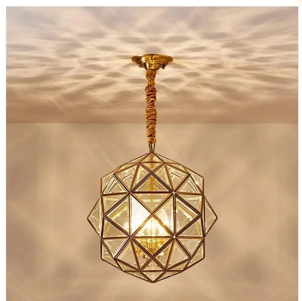 Polygon Glass Pendant Light