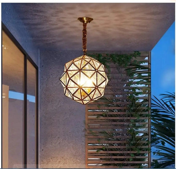 Polygon Glass Pendant Light