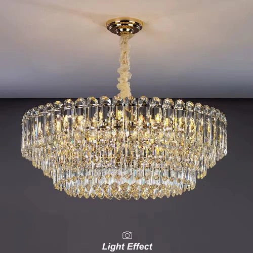 Zynella Postmodern Luxury Crystal Pendant Light for Living & Dining Rooms
