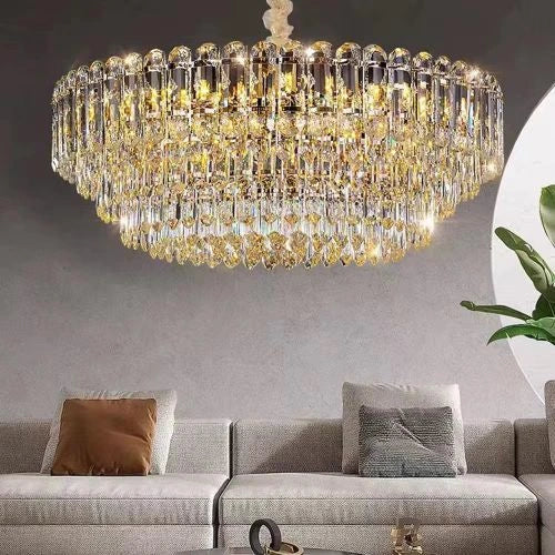 Zynella Postmodern Luxury Crystal Pendant Light for Living & Dining Rooms