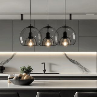 Antonio Glass Pendants Modern  Sleek Linear Suspension Light