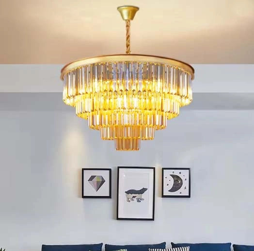 Quantum Ring Modern Opulent Chandelier ||  Zynella Interior