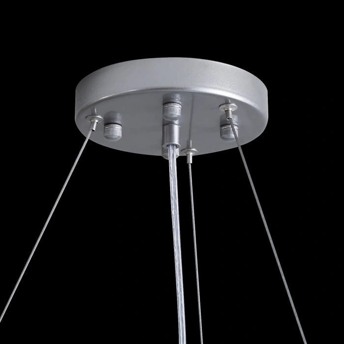 Zynella Modern K9 Crystal LED Chandelier – Luxury Flush Mount Ceiling Light