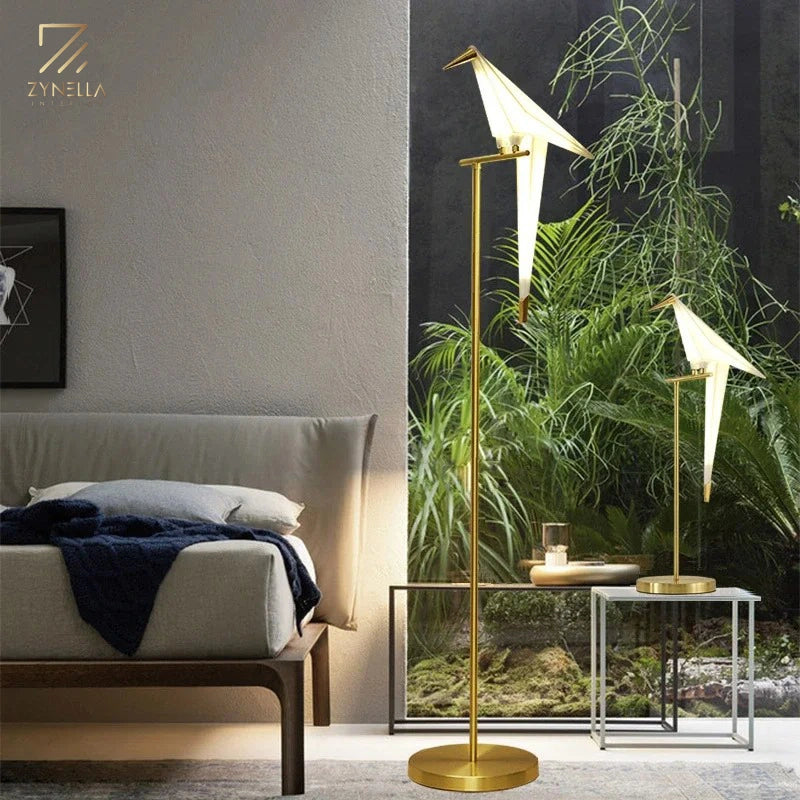 Nordic Acrylic Bird Floor Lamp