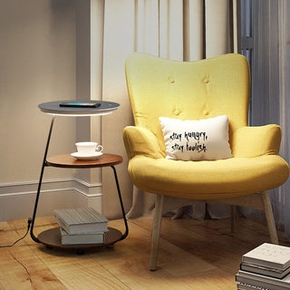 Sven Chestnut Table Lamp Modern  Minimalist Round Flush Mount