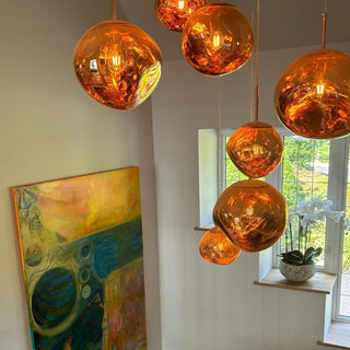 Luna Pendant Chandelier Modern  Sculptural Spiral LED Fixture