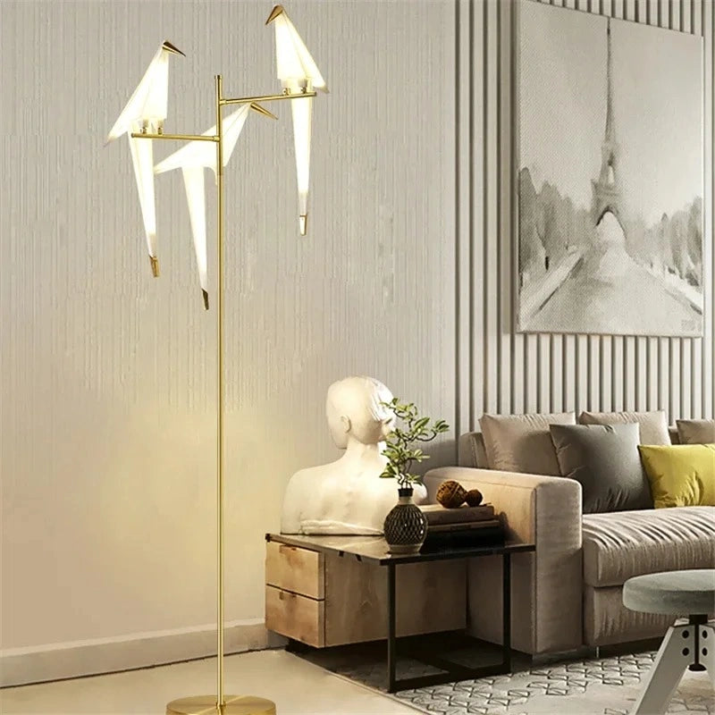 Nordic Acrylic Bird Floor Lamp