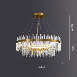 Orion Crystal Chandelier Refined Modern  Contemporary Crystal Statement Fixture