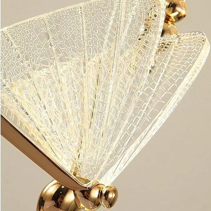 Zynella Modern Butterfly Pendant Light – Minimalist LED Bedside Hanging Lamp