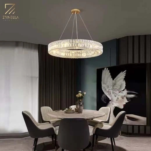 Phoebe Chrome Ring Chandelier