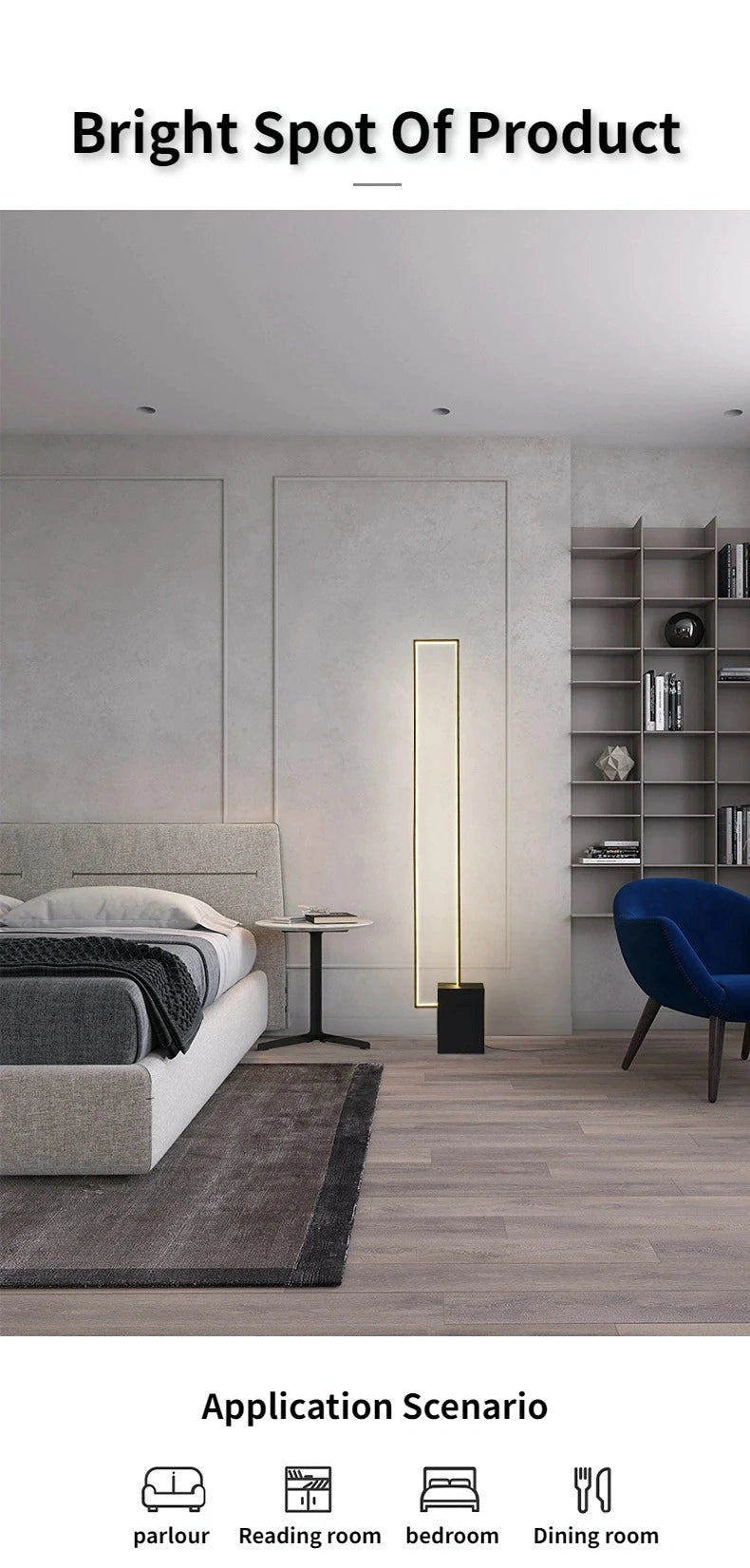 Mulan Floor Glass Lamp