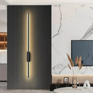 Zynella Black Tube Wall Lamp Modern Geometric Design Lamp