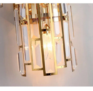 Shanice Crystal Wall Lamp Opulent Modern  Luxury Gold Frame Light Fitting