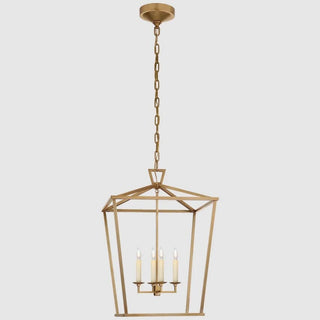 Zynella Retro Candle Cage Pendant Refined Modern  Sculptural Spiral LED Fixture