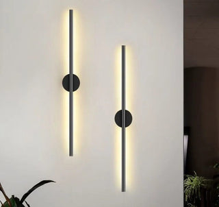 Zynella Black Tube Wall Lamp Modern Geometric Design Lamp