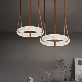 Wexford  Marble Ring Chandelier Premium Modern  Ultra Slim LED Panel Lighting