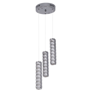 Vertical Crystal Luxury LED Chandelier Modern  Art Deco Inspired Illumination
