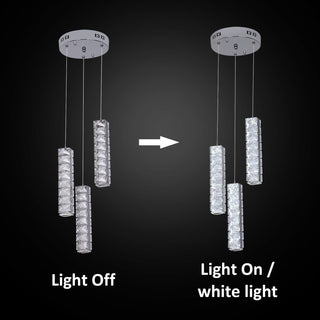 Vertical Crystal Luxury LED Chandelier Modern  Art Deco Inspired Illumination