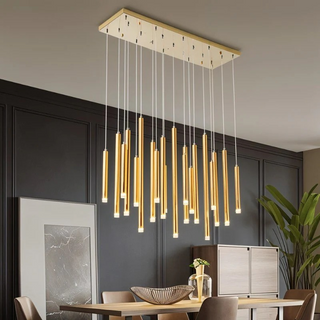 Zenova Chandelier Refined Modern  Sleek Linear Suspension Light