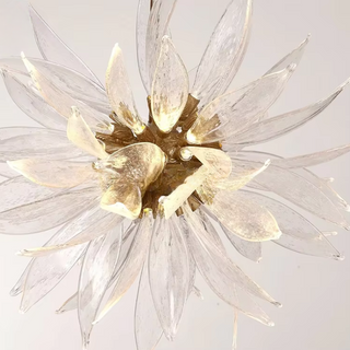 Sunflower Glass Chandelier Premium Modern Geometric Design Lamp