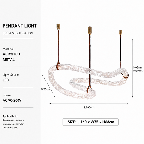 Zynella Alabaster Marble Pendant Chandelier
